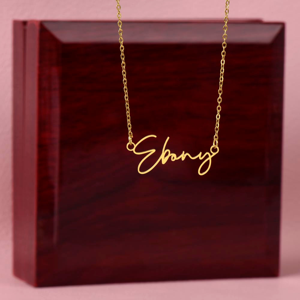 PERSONALIZED SIGNATURE STYLE NAME NECKLACE