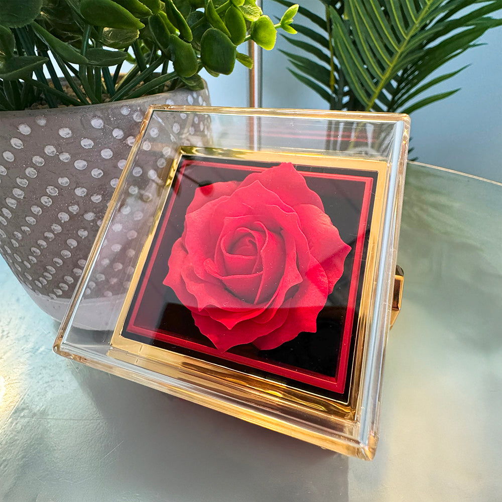 TO MY MOM | HAPPY MOTHER'S DAY | FOREVER LOVE WITH ROTATING ROSE GIFT BOX