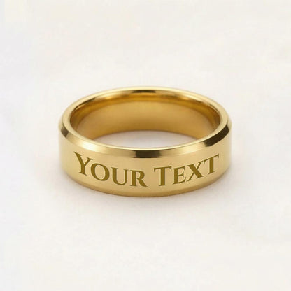 PERSONALIZED MEN'S RING