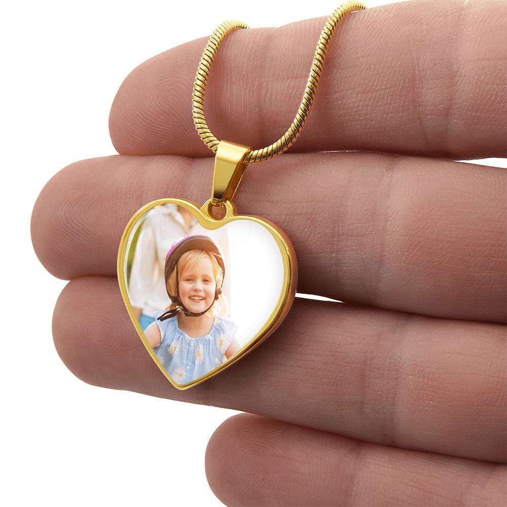 PERSONALIZED HEART NECKLACE WITH ENGRAVING