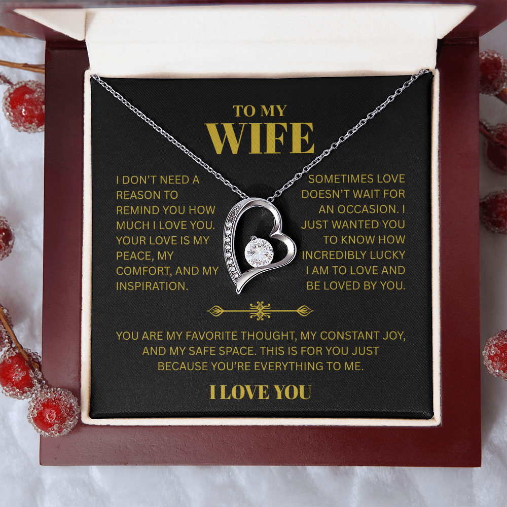 TO MY WIFE | I LOVE YOU | FOREVER LOVE NECKLACE