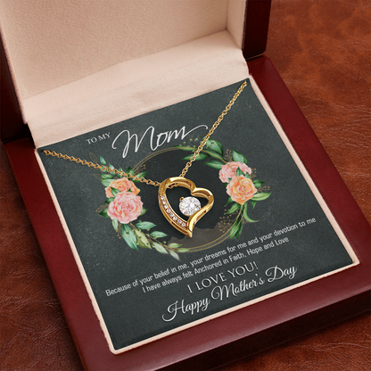 TO MY MOM | HAPPY MOTHER'S DAY | FOREVER LOVE NECKLACE
