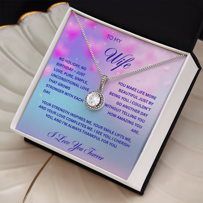 TO MY WIFE | I LOVE YOU FOREVER | ETERNAL HOPE NECKLACE
