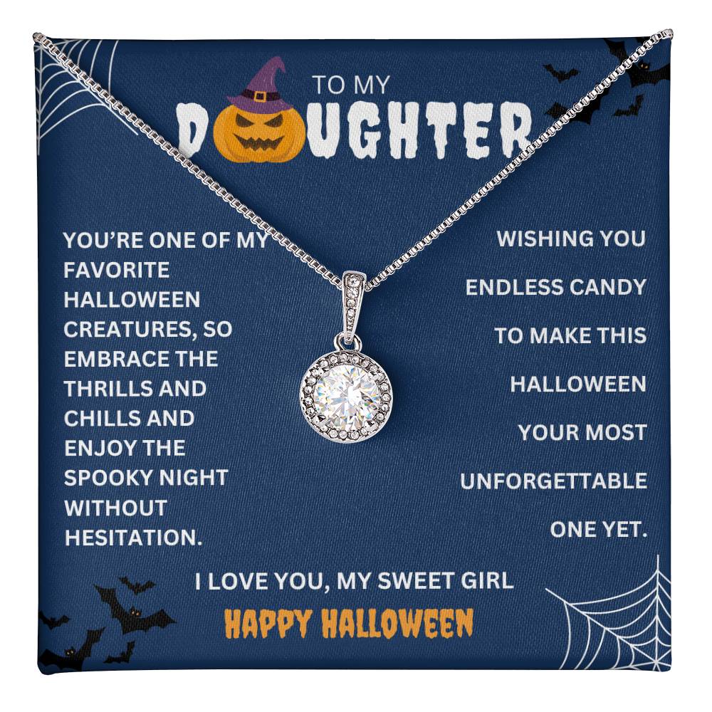 TO MY DAUGHTER | HAPPY HALLOWEEN PUMPKIN | ETERNAL HOPE NECKLACE