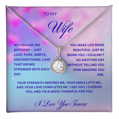TO MY WIFE | I LOVE YOU FOREVER | ETERNAL HOPE NECKLACE