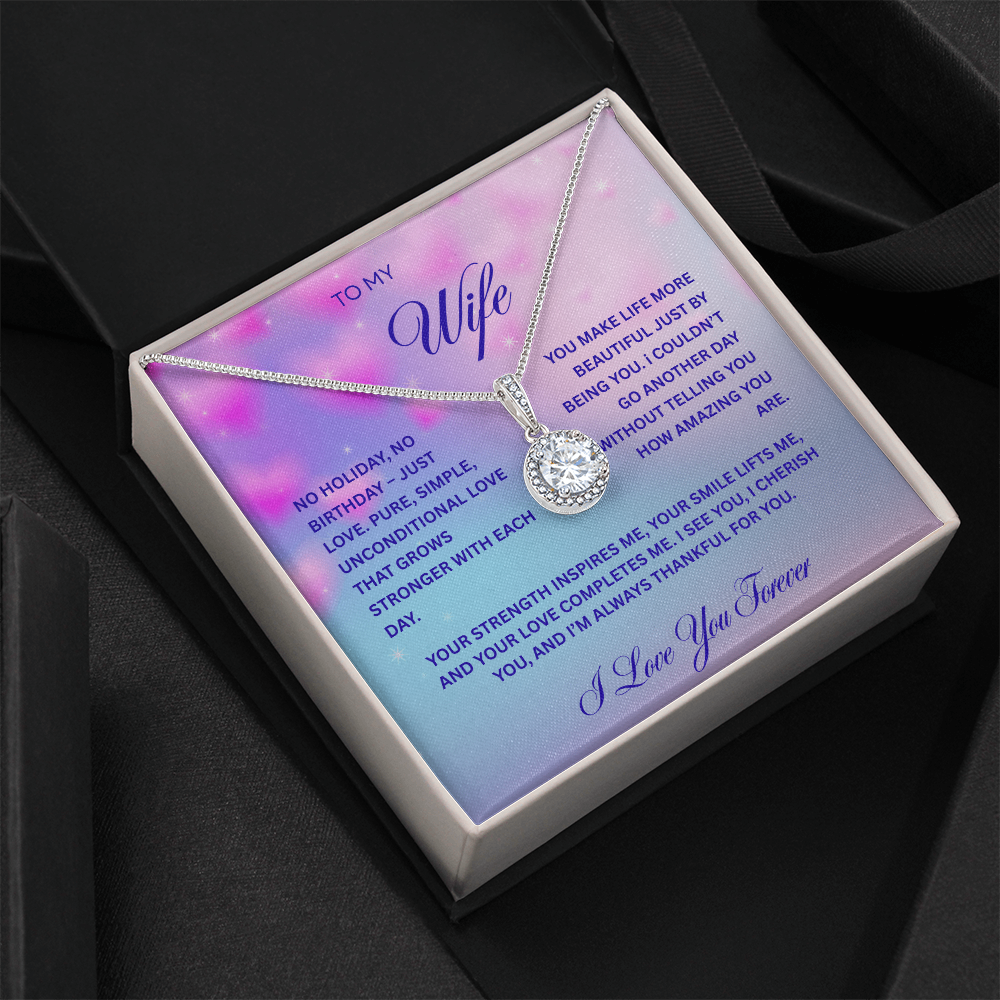 TO MY WIFE | I LOVE YOU FOREVER | ETERNAL HOPE NECKLACE