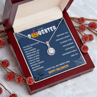 TO MY DAUGHTER | HAPPY HALLOWEEN PUMPKIN | ETERNAL HOPE NECKLACE