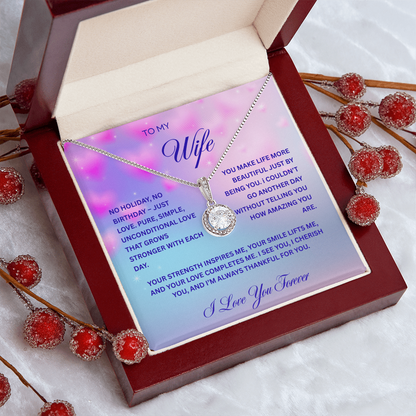TO MY WIFE | I LOVE YOU FOREVER | ETERNAL HOPE NECKLACE