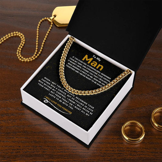 TO MY MAN | YOUR MY KING | CUBAN LINK CHAIN