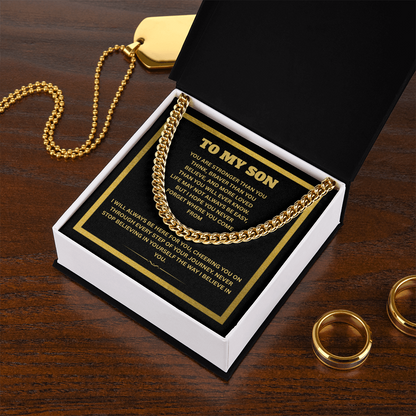 TO MY SON | CUBAN LINK CHAIN