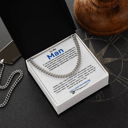 TO MY MAN | YOUR MY KING | CUBAN LINK CHAIN