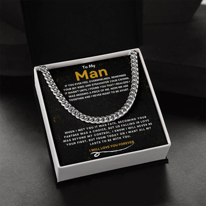 TO MY MAN | YOUR MY KING | CUBAN LINK CHAIN