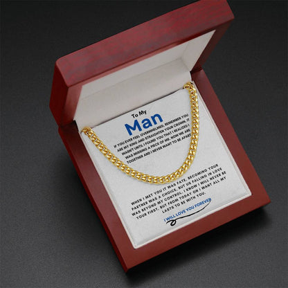 TO MY MAN | YOUR MY KING | CUBAN LINK CHAIN