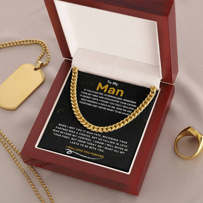 TO MY MAN | YOUR MY KING | CUBAN LINK CHAIN