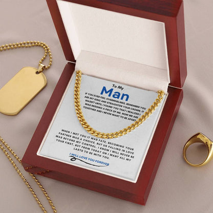 TO MY MAN | YOUR MY KING | CUBAN LINK CHAIN