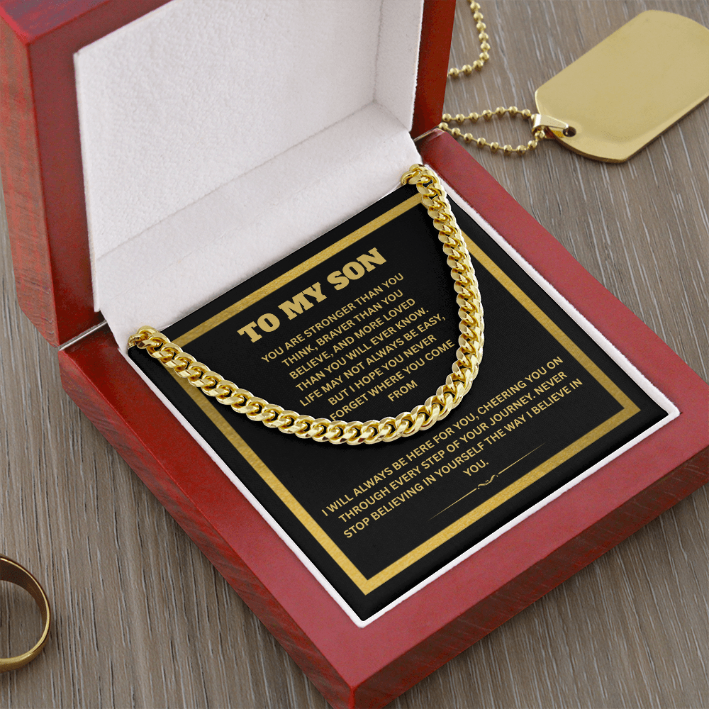 TO MY SON | CUBAN LINK CHAIN