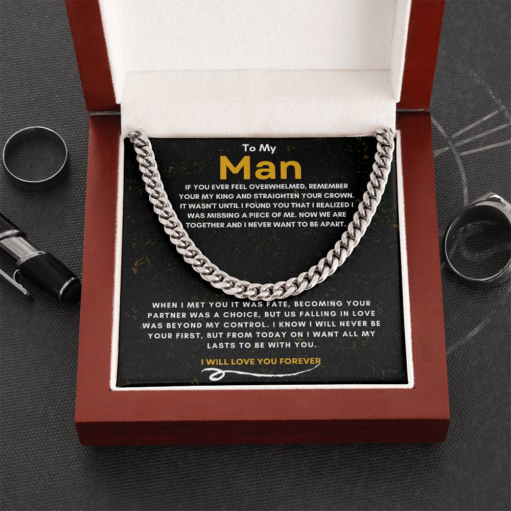 TO MY MAN | YOUR MY KING | CUBAN LINK CHAIN