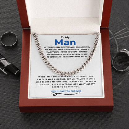 TO MY MAN | YOUR MY KING | CUBAN LINK CHAIN
