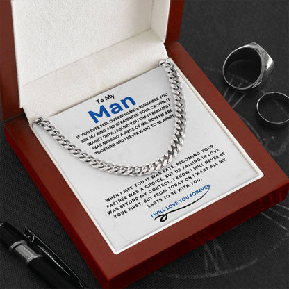 TO MY MAN | YOUR MY KING | CUBAN LINK CHAIN