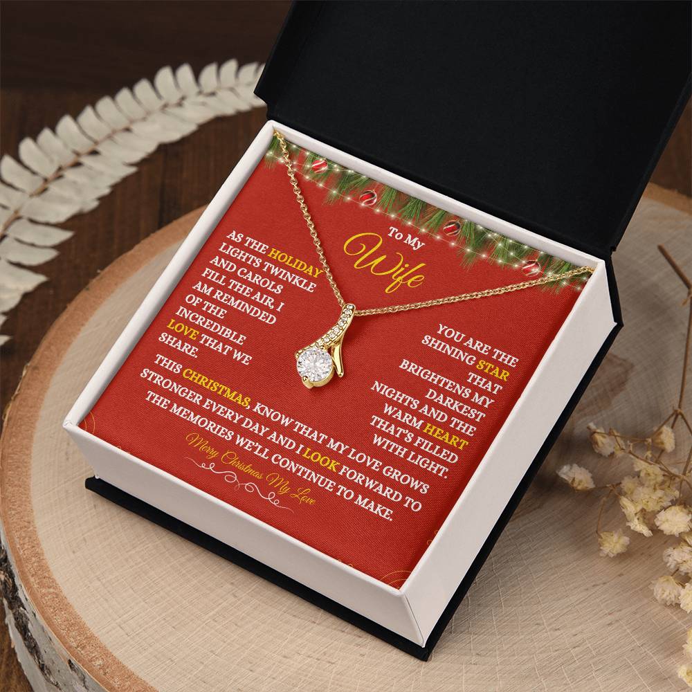 TO MY WIFE | MERRY CHRISTMAS | FROM HUSBAND | ALLURING BEAUTY NECKLACE