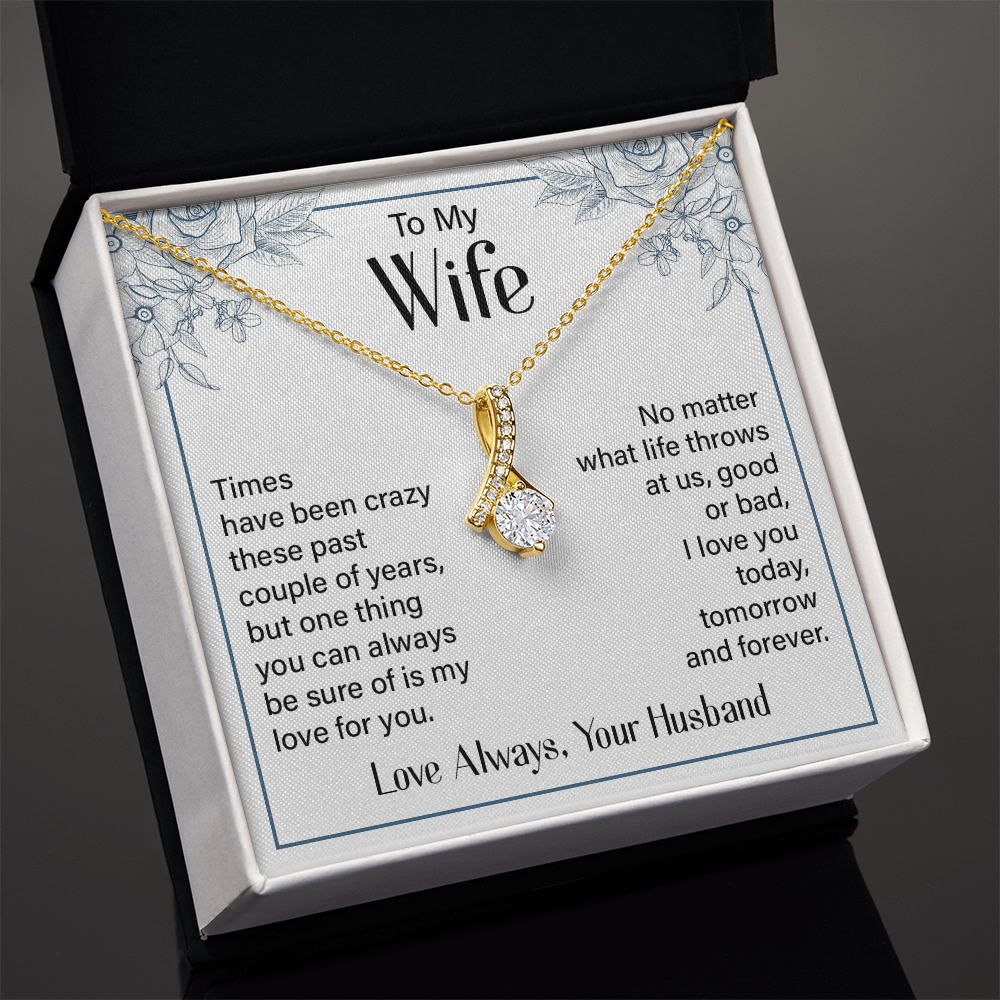 TO MY WIFE | LOVE ALWAYS, YOUR HUSBAND | ALLURING BEAUTY NECKLACE