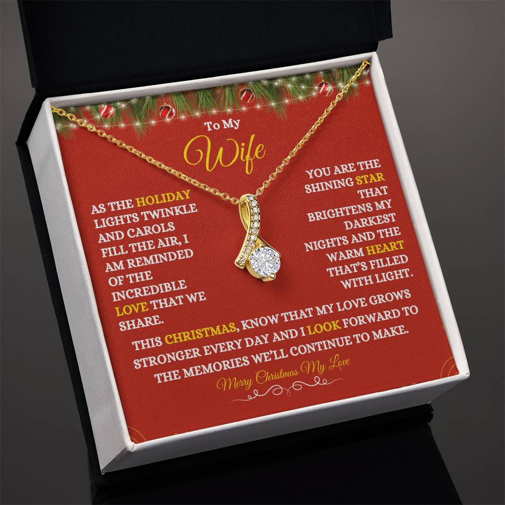 TO MY WIFE | MERRY CHRISTMAS | FROM HUSBAND | ALLURING BEAUTY NECKLACE