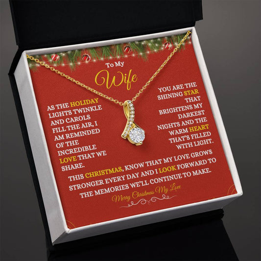 TO MY WIFE | MERRY CHRISTMAS | FROM HUSBAND | ALLURING BEAUTY NECKLACE