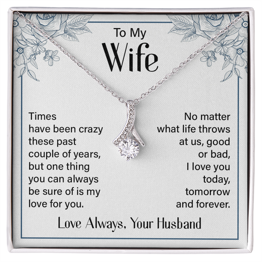 TO MY WIFE | LOVE ALWAYS, YOUR HUSBAND | ALLURING BEAUTY NECKLACE