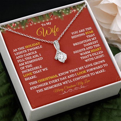 TO MY WIFE | MERRY CHRISTMAS | FROM HUSBAND | ALLURING BEAUTY NECKLACE