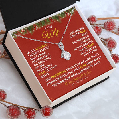 TO MY WIFE | MERRY CHRISTMAS | FROM HUSBAND | ALLURING BEAUTY NECKLACE