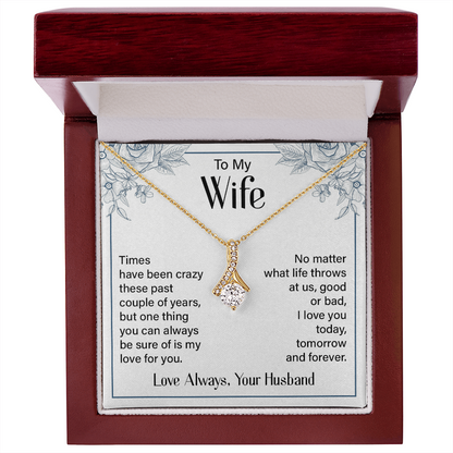 TO MY WIFE | LOVE ALWAYS, YOUR HUSBAND | ALLURING BEAUTY NECKLACE