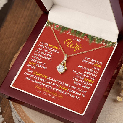 TO MY WIFE | MERRY CHRISTMAS | FROM HUSBAND | ALLURING BEAUTY NECKLACE