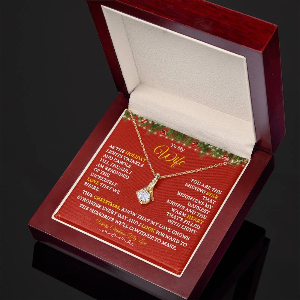 TO MY WIFE | MERRY CHRISTMAS | FROM HUSBAND | ALLURING BEAUTY NECKLACE