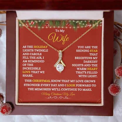 TO MY WIFE | MERRY CHRISTMAS | FROM HUSBAND | ALLURING BEAUTY NECKLACE