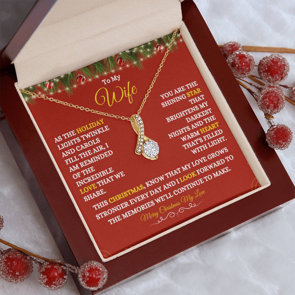 TO MY WIFE | MERRY CHRISTMAS | FROM HUSBAND | ALLURING BEAUTY NECKLACE