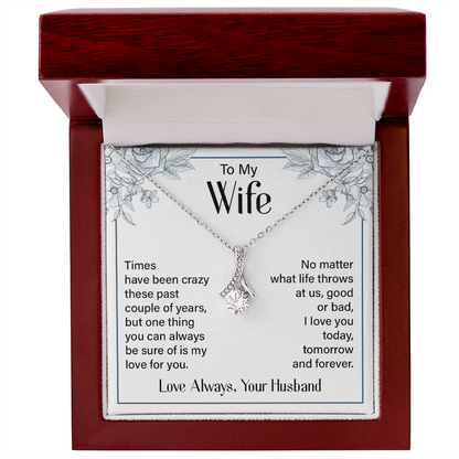 TO MY WIFE | LOVE ALWAYS, YOUR HUSBAND | ALLURING BEAUTY NECKLACE