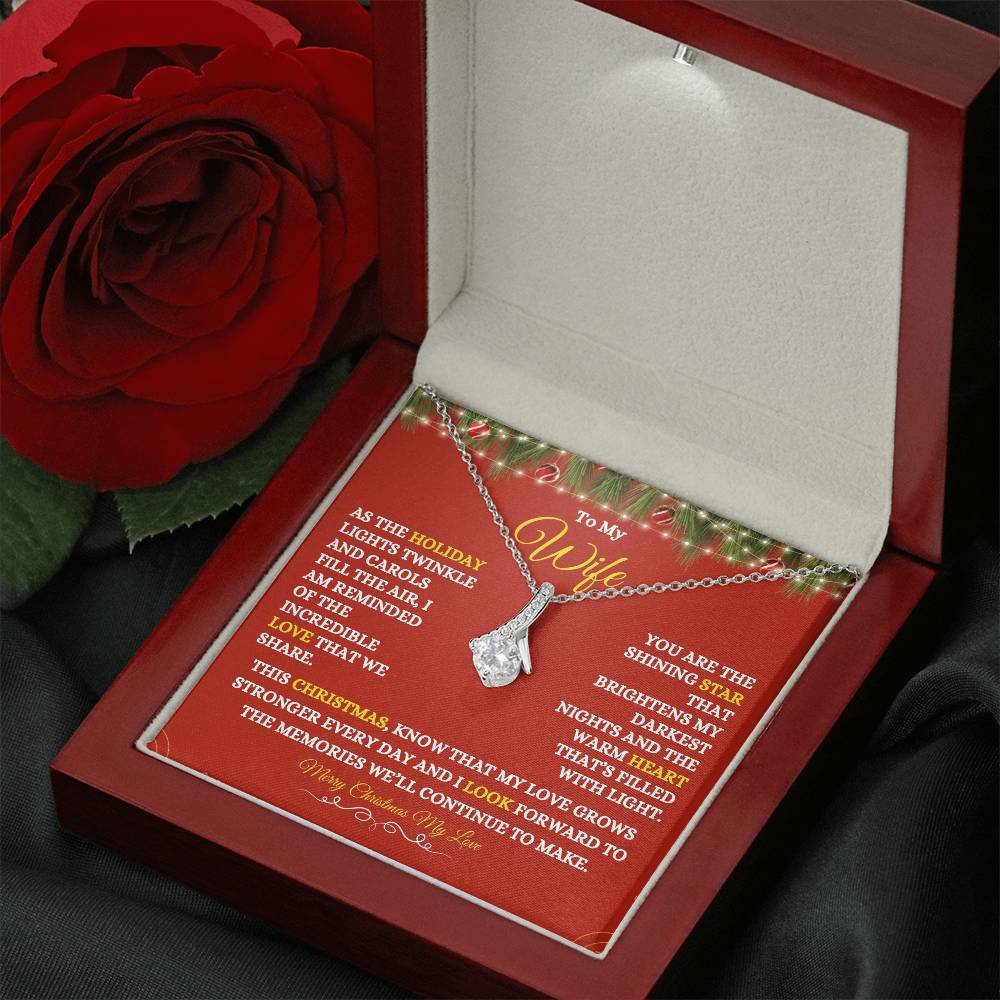 TO MY WIFE | MERRY CHRISTMAS | FROM HUSBAND | ALLURING BEAUTY NECKLACE