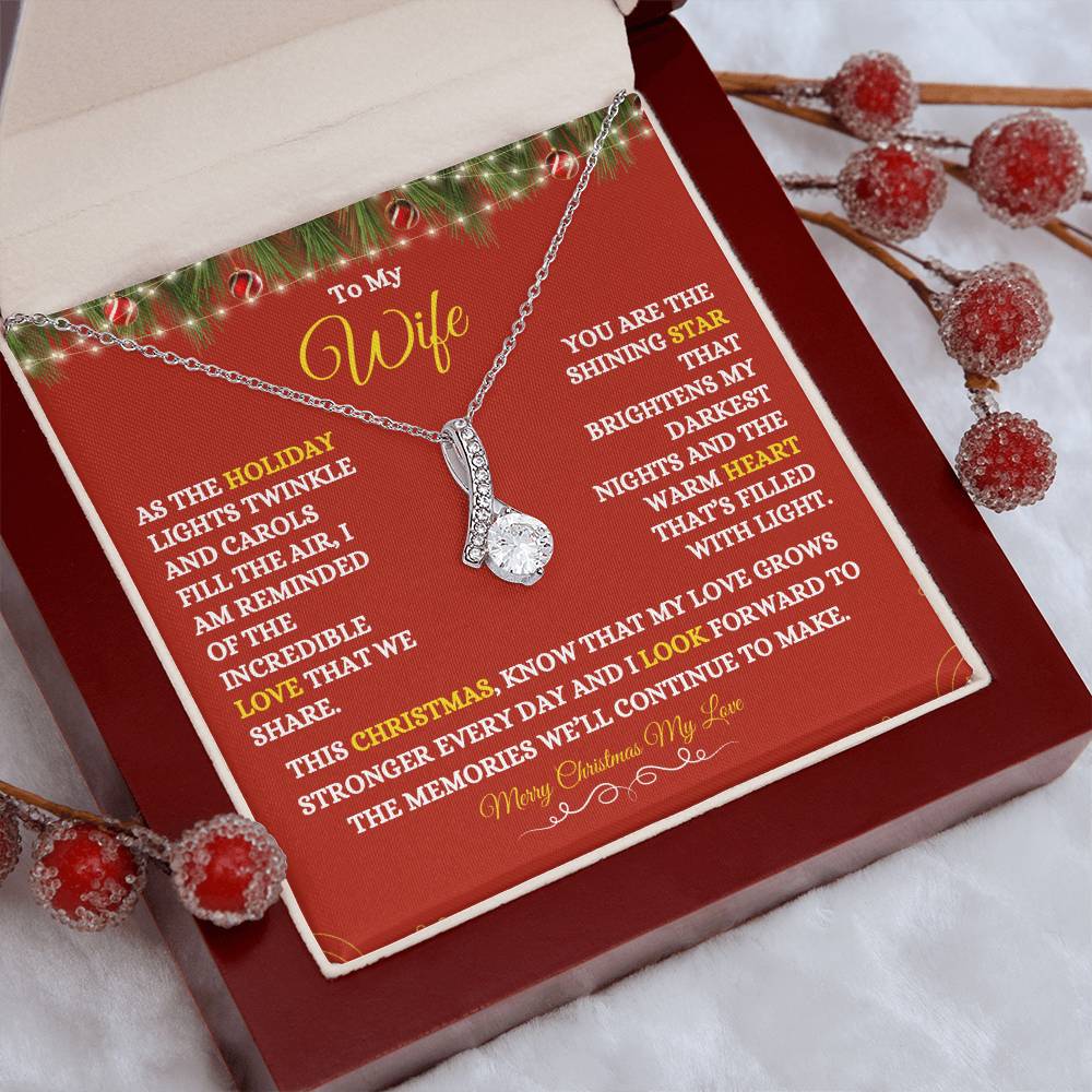 TO MY WIFE | MERRY CHRISTMAS | FROM HUSBAND | ALLURING BEAUTY NECKLACE