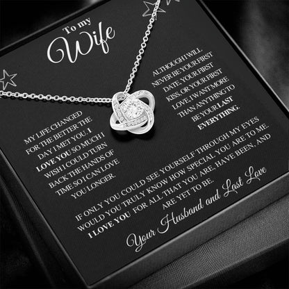 TO MY WIFE | FROM HUSBAND | LOVE KNOT NECKLACE