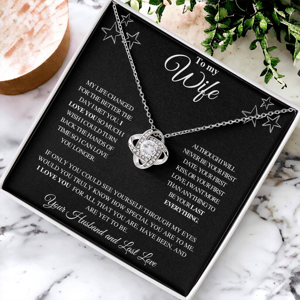 TO MY WIFE | FROM HUSBAND | LOVE KNOT NECKLACE