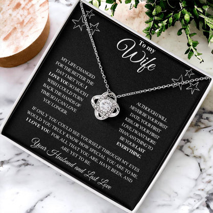 TO MY WIFE | FROM HUSBAND | LOVE KNOT NECKLACE