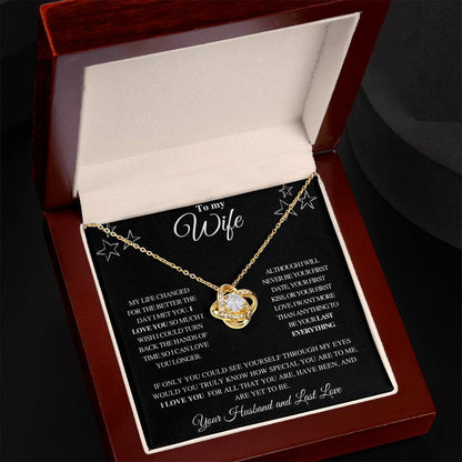 TO MY WIFE | FROM HUSBAND | LOVE KNOT NECKLACE