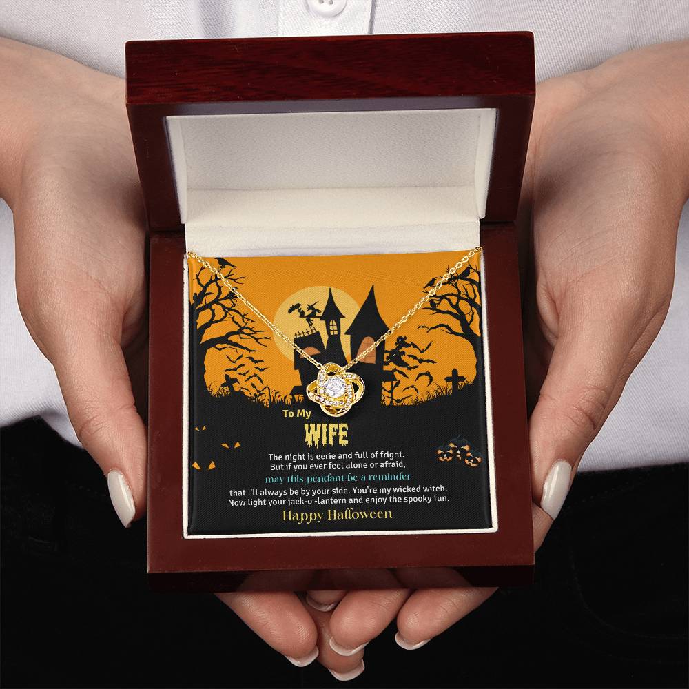 TO MY WIFE | HALLOWEEN HOUSE | LOVE KNOT NECKLACE