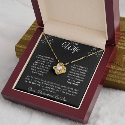 TO MY WIFE | FROM HUSBAND | LOVE KNOT NECKLACE