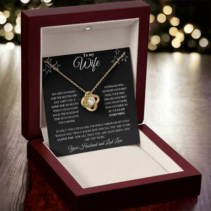 TO MY WIFE | FROM HUSBAND | LOVE KNOT NECKLACE