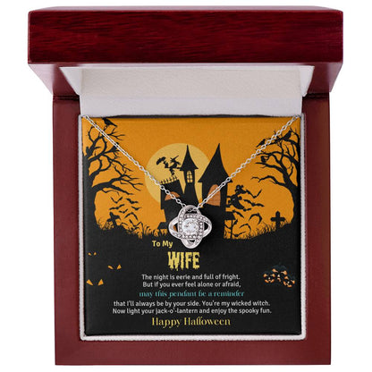 TO MY WIFE | HALLOWEEN HOUSE | LOVE KNOT NECKLACE