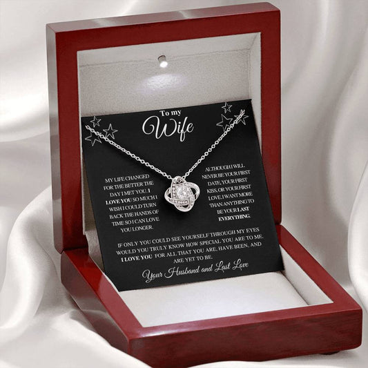 TO MY WIFE | FROM HUSBAND | LOVE KNOT NECKLACE