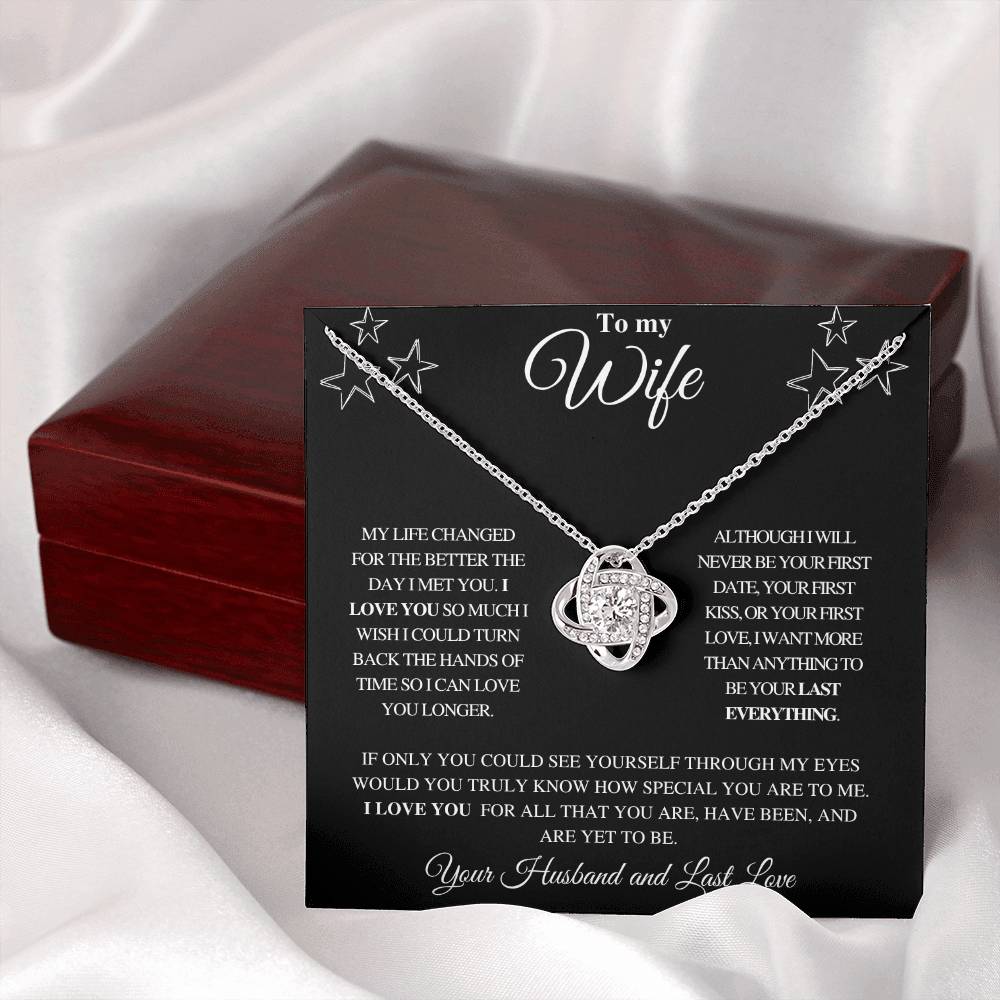 TO MY WIFE | FROM HUSBAND | LOVE KNOT NECKLACE