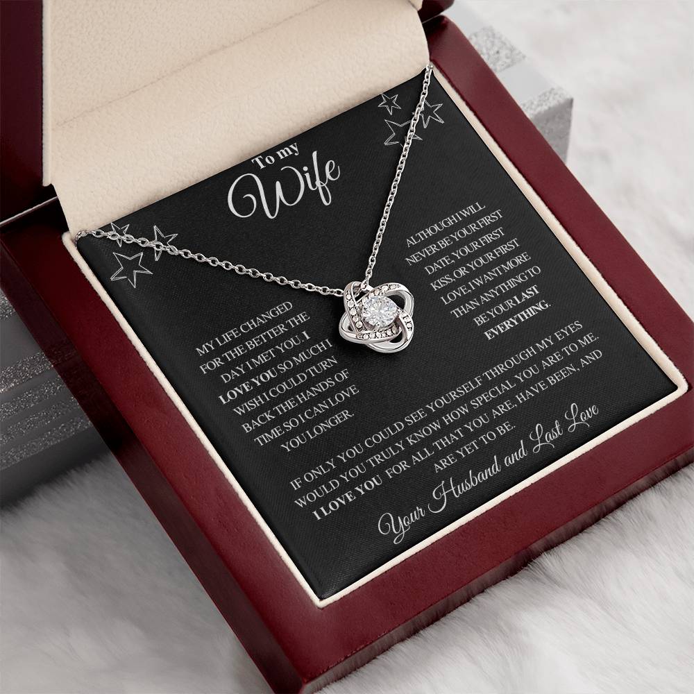 TO MY WIFE | FROM HUSBAND | LOVE KNOT NECKLACE