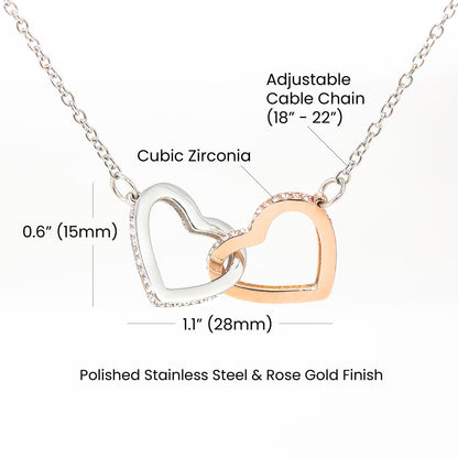 INTERLOCKING HEARTS NECKLACE